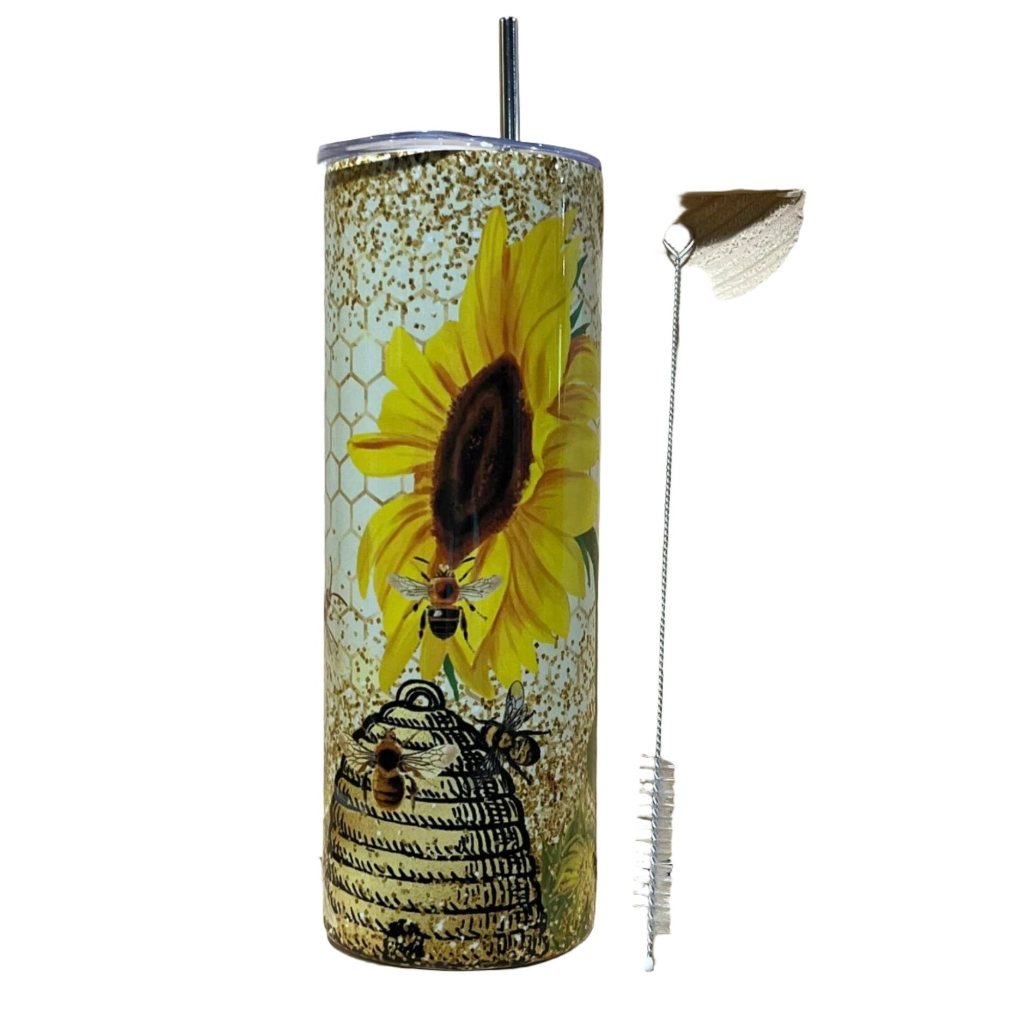 Home Vintage Sunflower 22oz Stainless Steel Tumbler