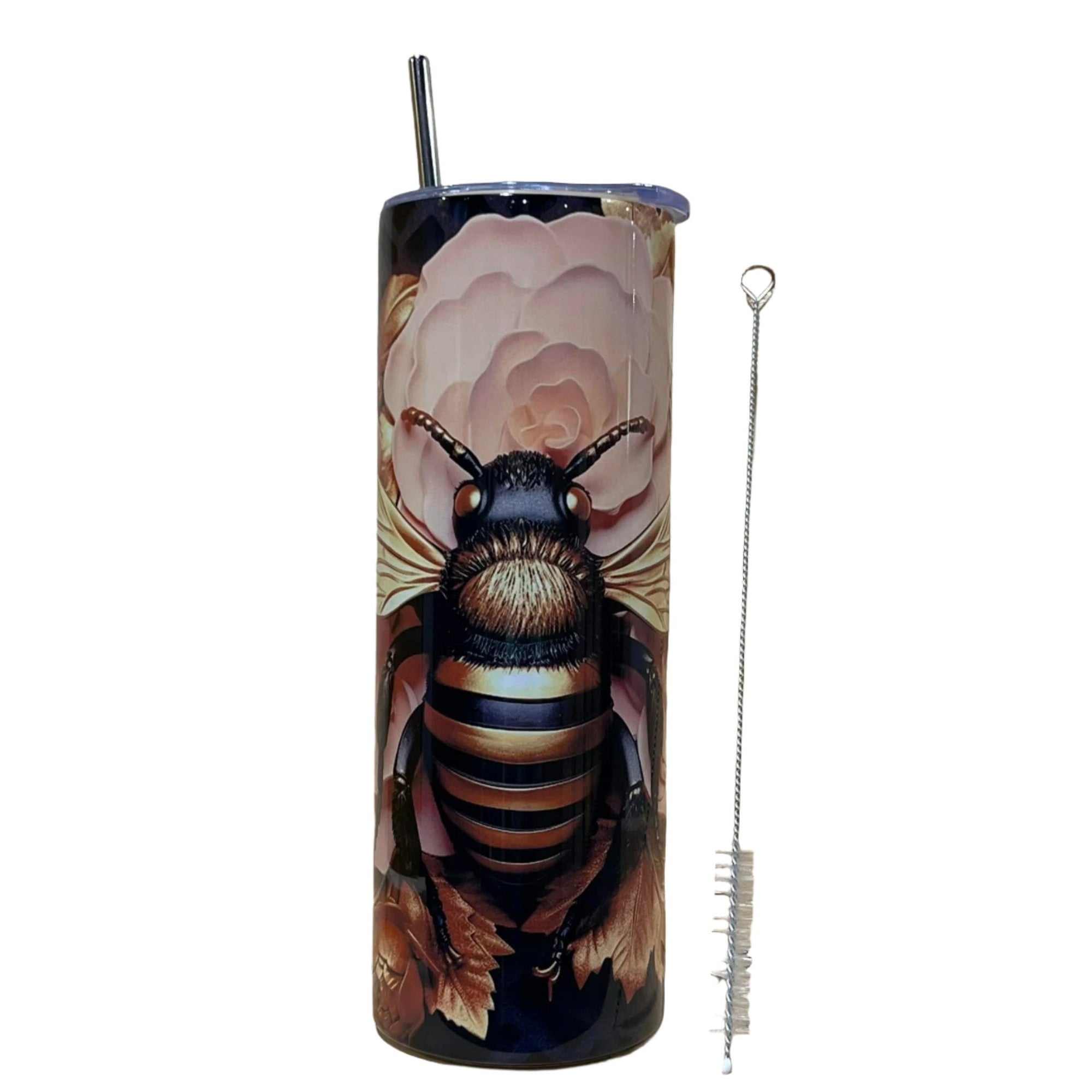 Bee Tumbler Personalized Bee Tumbler With Straw Bee Gifts -  in 2023