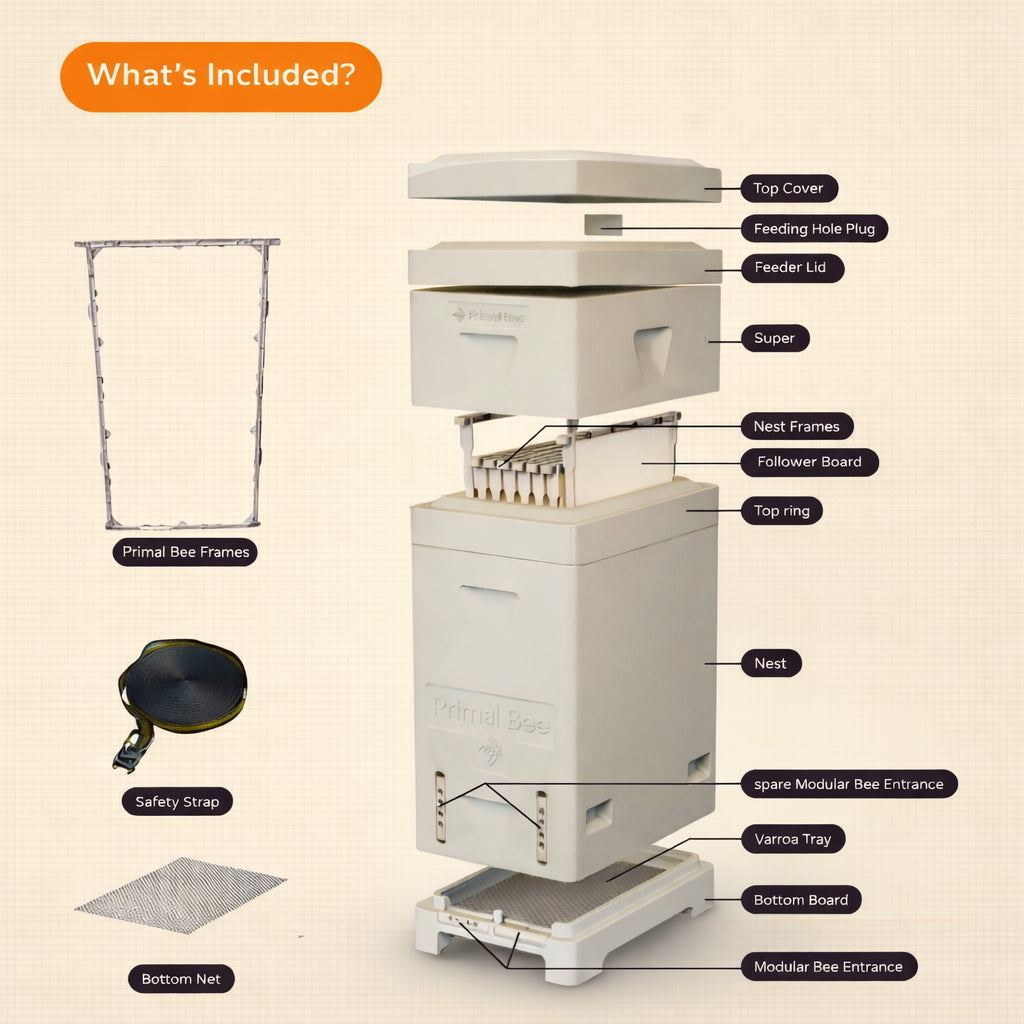 Primal Bee Hive Starter Kit  (ships directly from the warehouse)