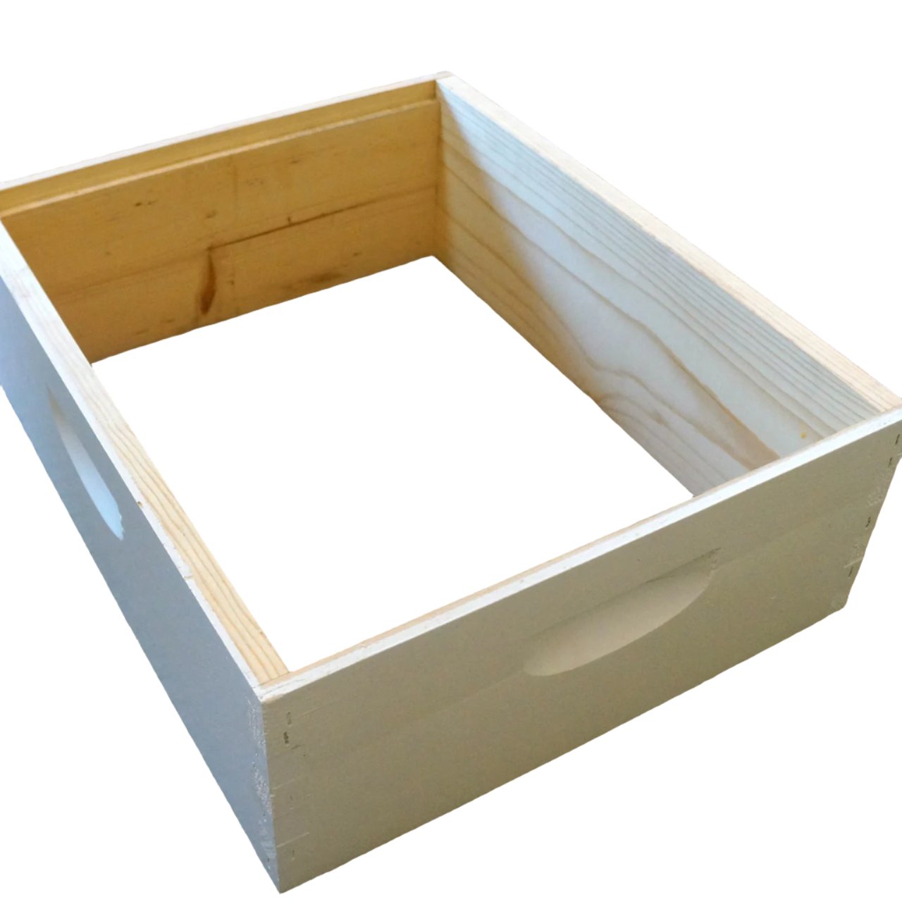 10 Frame Deluxe Medium Box, painted. Quality kiln dried Ponderosa Pine 6-5/8".