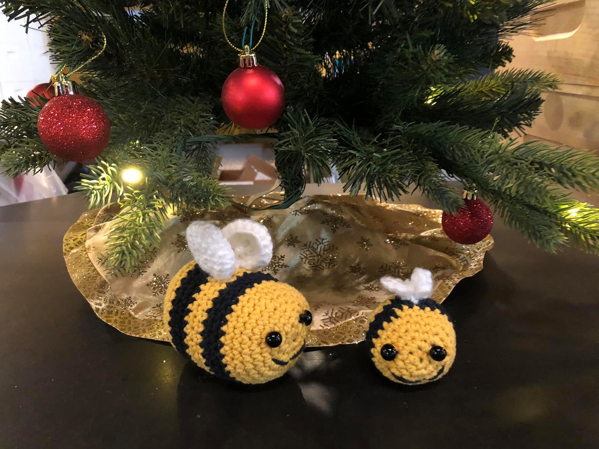 Crocheted Fat Bees